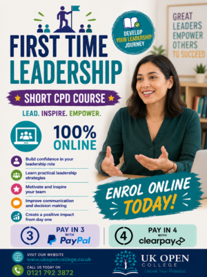 First Time Leadership CPD Course