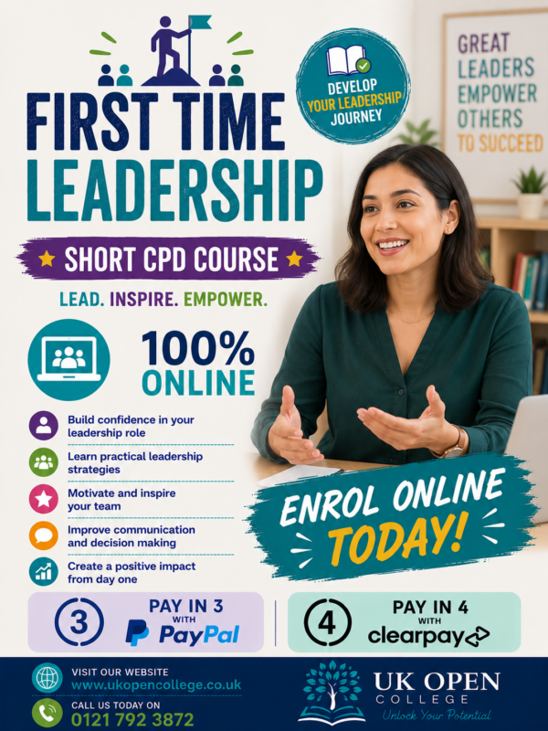 First Time Leadership CPD Course