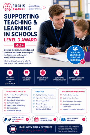 Focus Awards Supporting Teaching & Learning L3 Award