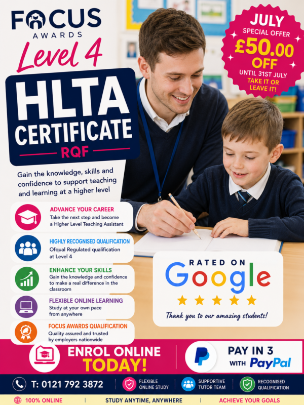 Focus Awards HLTA Certificate