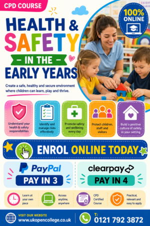 Health & Safety in the Early Years CPD Course