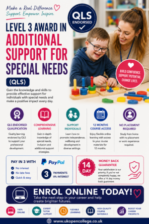 L3 Award in Special Needs