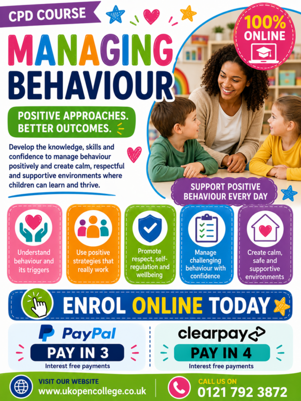 Managing Behaviour Short CPD Course