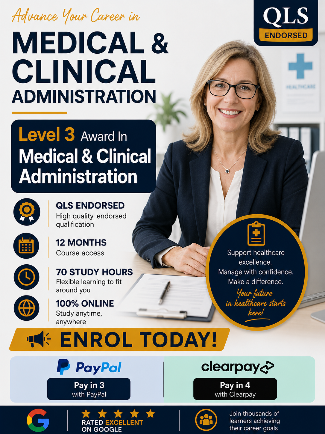 Medical & Clinical Admin Level 3