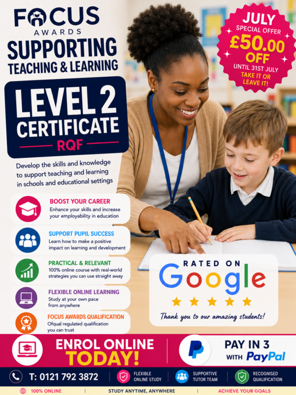 Supporting teaching & learning Level 2