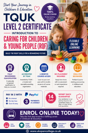 TQUK Caring for Children & Young People L2 Cert