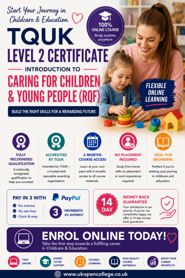 TQUK Caring for Children & Young People L2 Cert