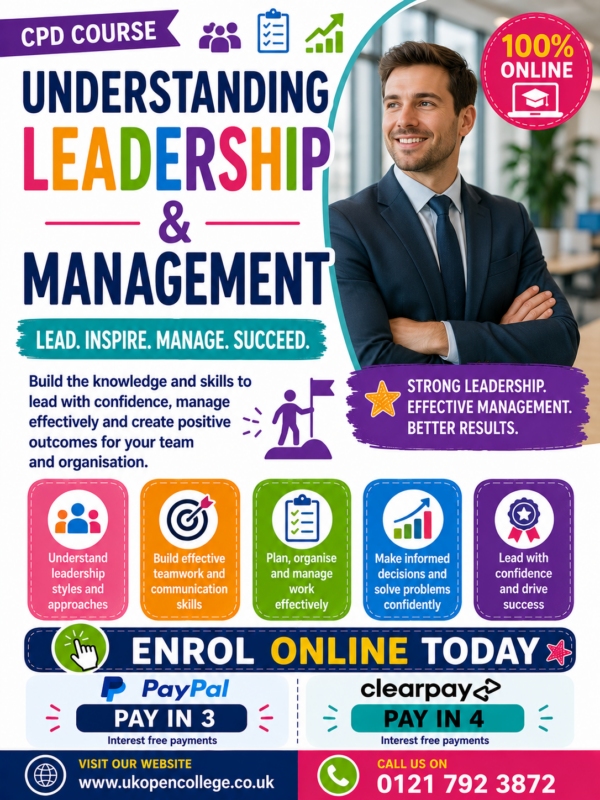 Understanding Leadership & Management Short CPD Course