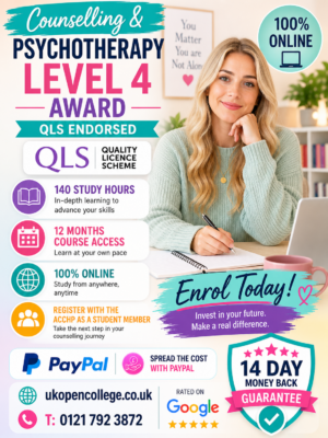 Counselling & Psychotherapy Level 4 Award
