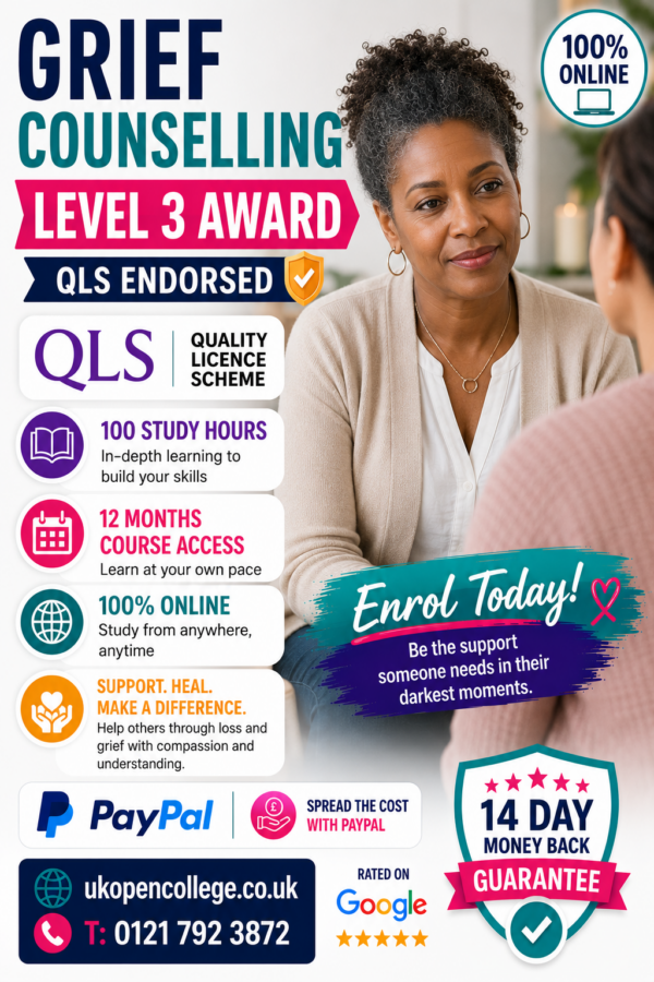 Grief Counselling Level 3 award