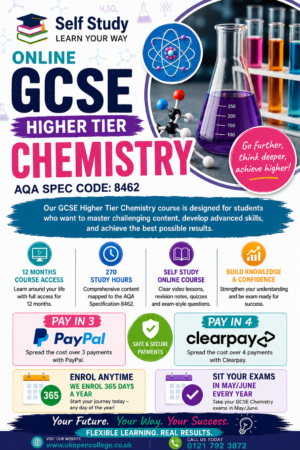 GCSE chemistry Higher Tier