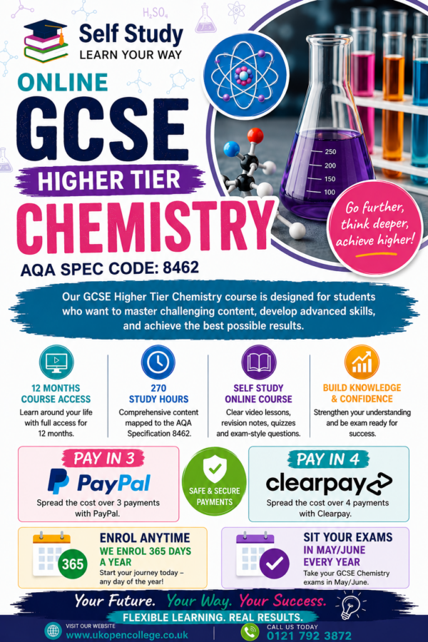 GCSE chemistry Higher Tier