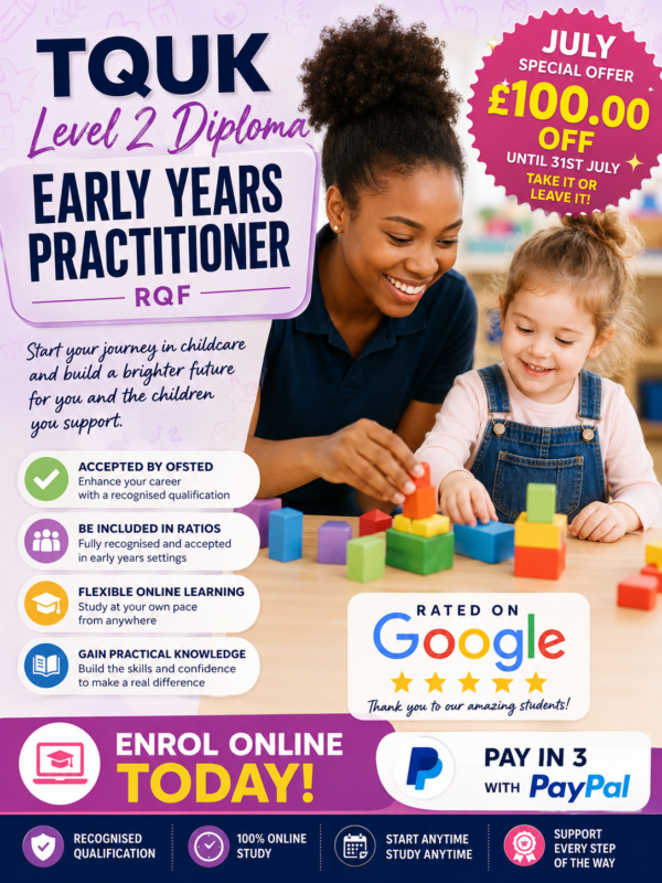 TQUK L2 Early Years Practitioner