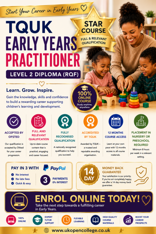 TQUK Level 2 Diploma in Early Years