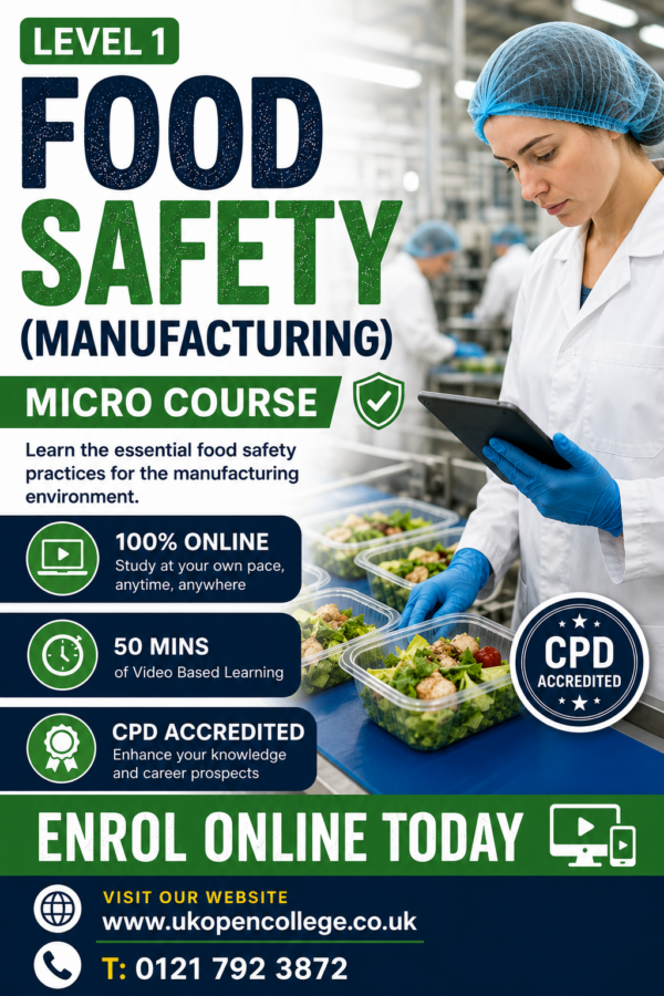 Food Safety Level 1 Manufacturing Micro Course