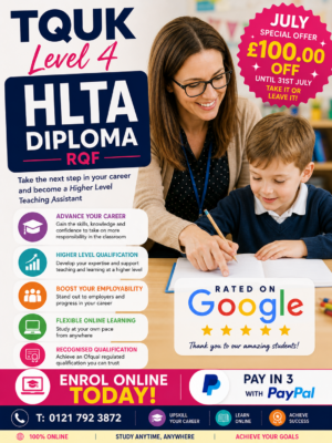 HLTA Dip Jul offer