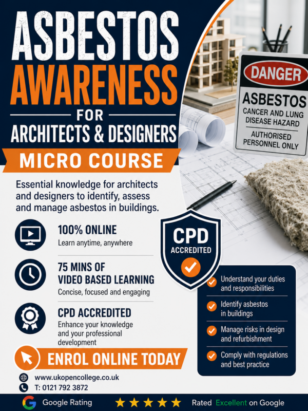 Asbestos Awareness for Architects & Designers Micro course