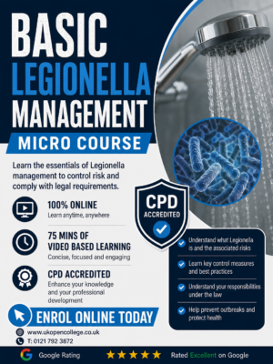 Basic Legionella Management Micro Course