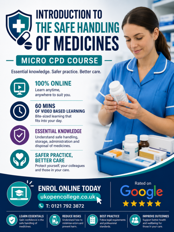 Intro to the safe handling of medicines course