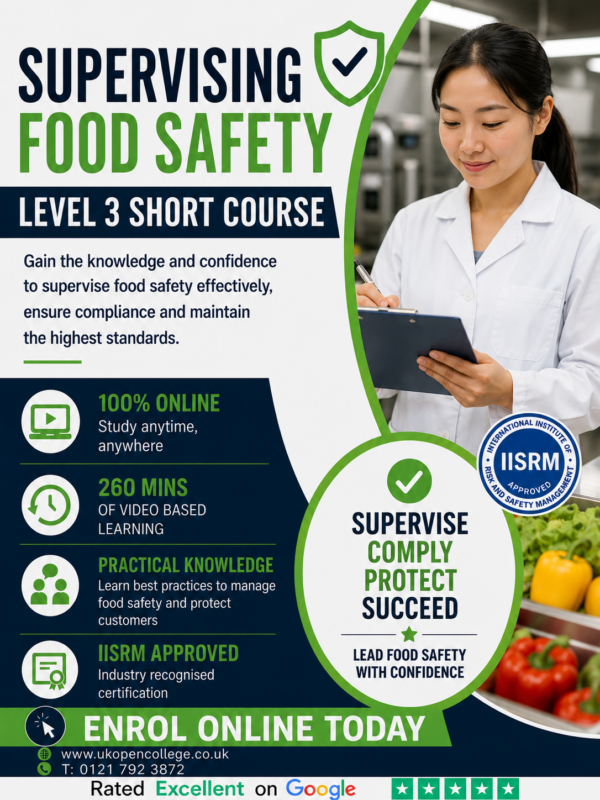 Supervising Food Safety Level 3