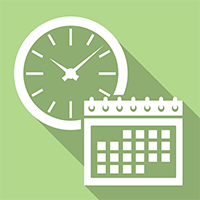 Time Management CPD Course: Clock and Calendar Illustration
