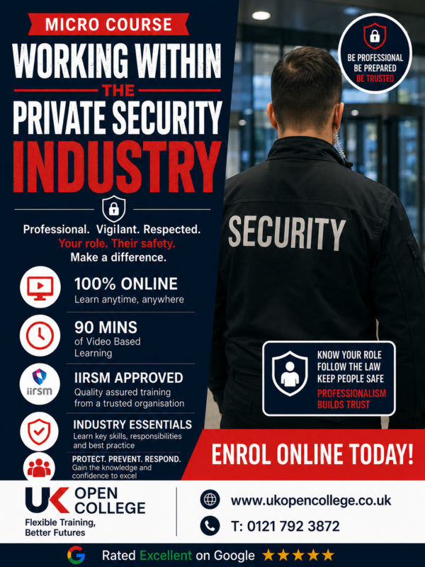 Working within the private Security Industry Micro Course