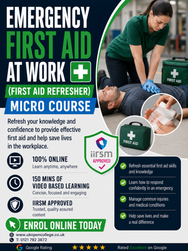 emergency First Aid At Work Course