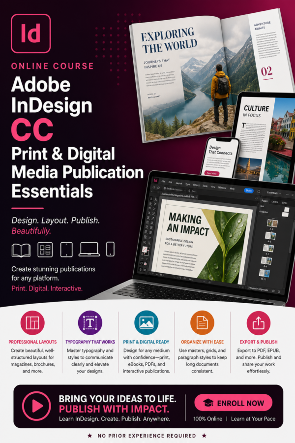 Adobe Indesign online course