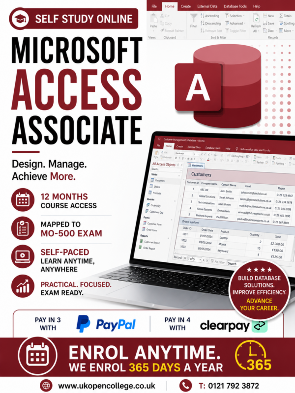 Microsoft Access Associate Course