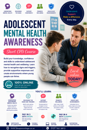Adolescent Mental Health Awareness CPD