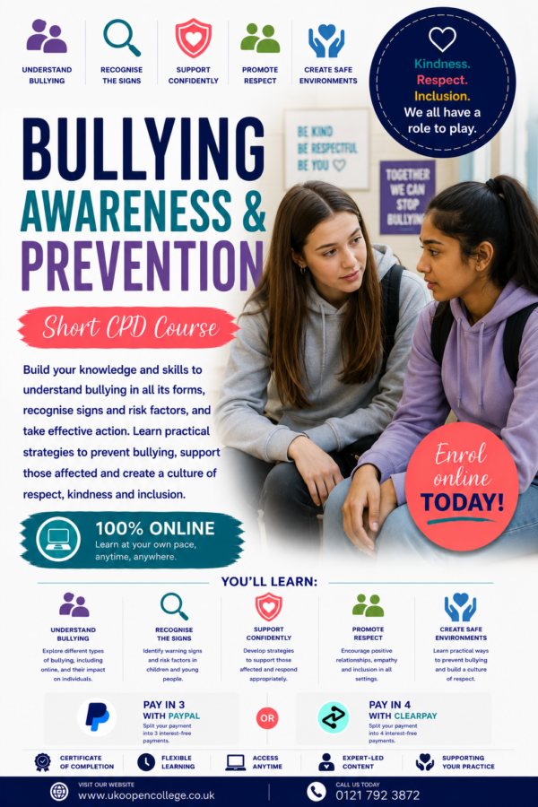 Bullying Awareness & Prevention CPD
