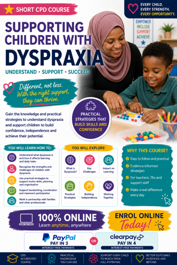 Supporring Children with Dyspraxia Course