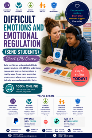 Difficult Emotions and Emotional Regulation CPD