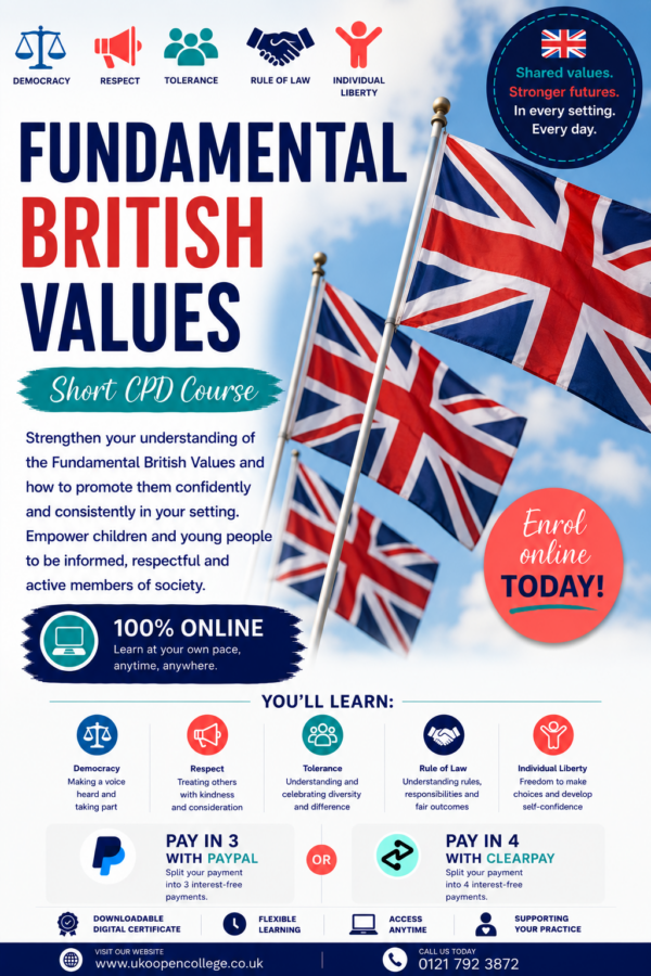 Fundamental Vritish Values CPD course