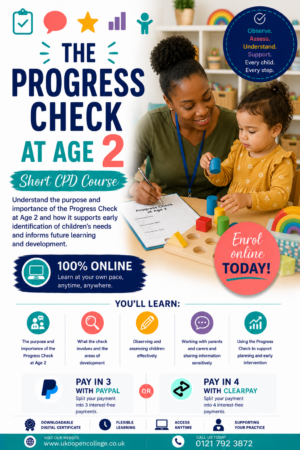 Progress Check age 2 CPD course