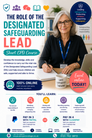 Role of the Designated Safuguarding Lead CPD Course