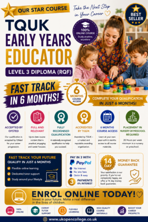 TQUK Early Years Educator Diploma Fast Track