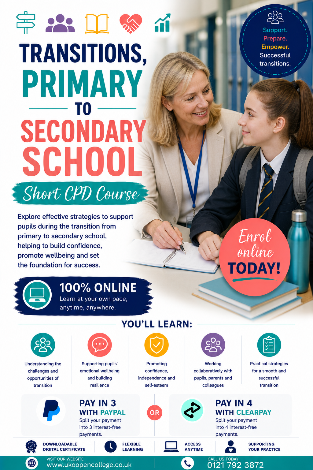 Transitions - Primary to Secondary CPD Course