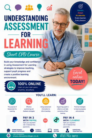 Understanding Assessment for Learning - Short CPD course