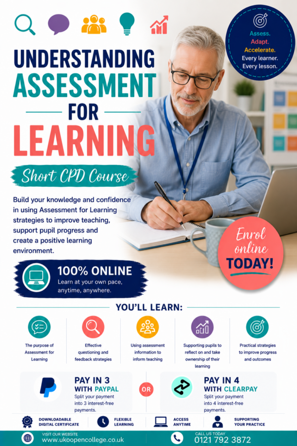 Understanding Assessment for Learning - Short CPD course