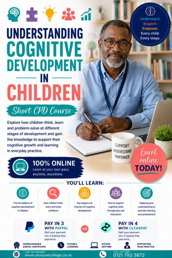 Understanding Cognitive Development in Children CPD Course