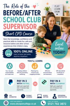 After School Club CPD Course