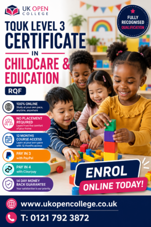 TQUK Level 3 Certifivate in Childcare & Education
